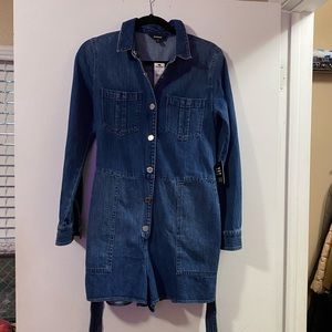 NWT Express Denim Romper
